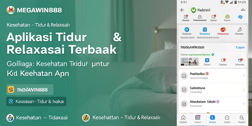 Antarmuka aplikasi MEGAWIN888 yang sederhana dan menenangkan.
