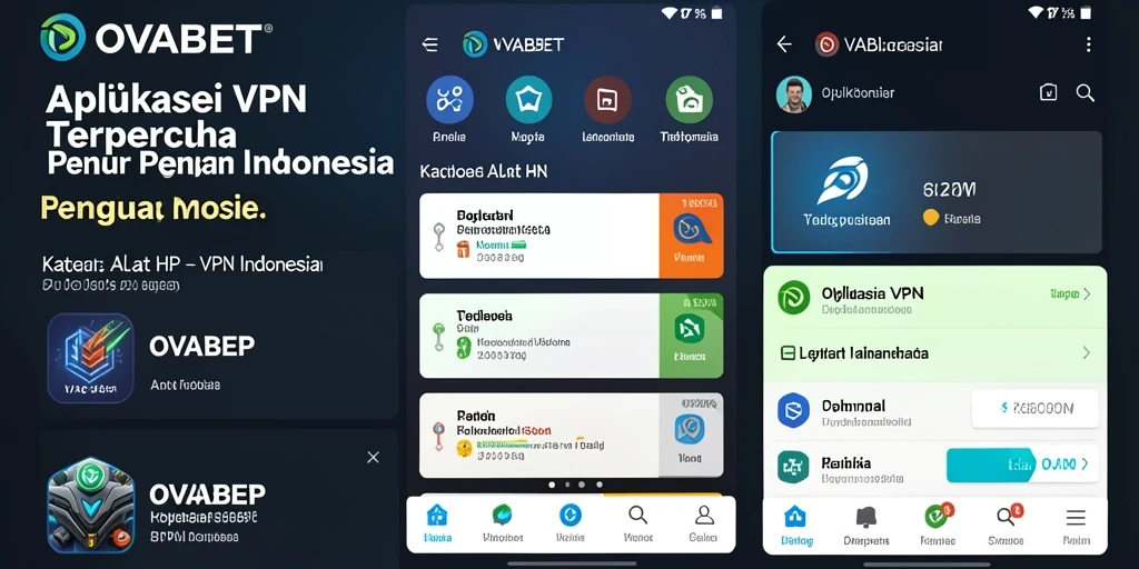 Antarmuka aplikasi OVABET yang sederhana dan fungsional.