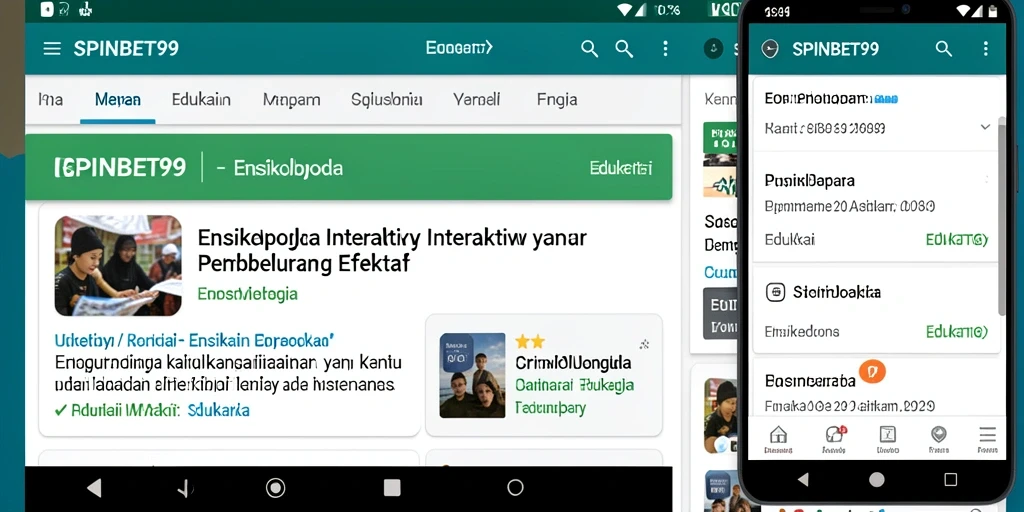 Antarmuka SPINBET99 yang menampilkan berbagai informasi edukatif.